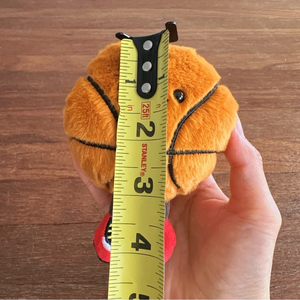 Basketball Plush Keychain Bag Charm Cute Sports Stuffed Pendant Viral Gift